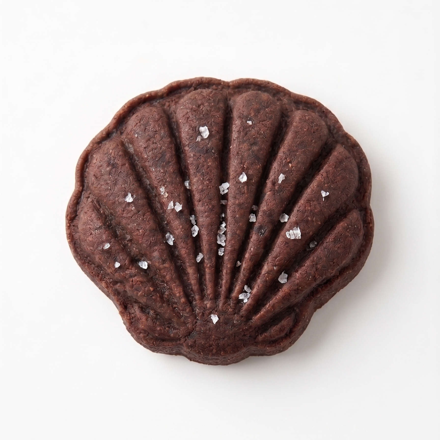Chocolate Sea Salt scallop-shell shaped shortbread